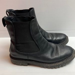 Vince Moto boot pull on grunge biker dark academia 7.5